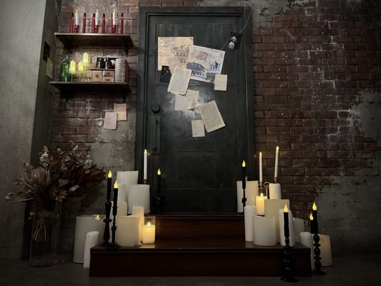 蝋燭たくさんあります。※本物の蠟燭に点火しないでください。